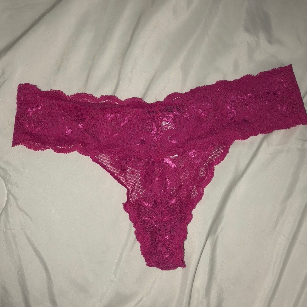 NWOT Cosabella pink lace thong